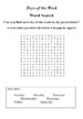 Days of the Week Word Search